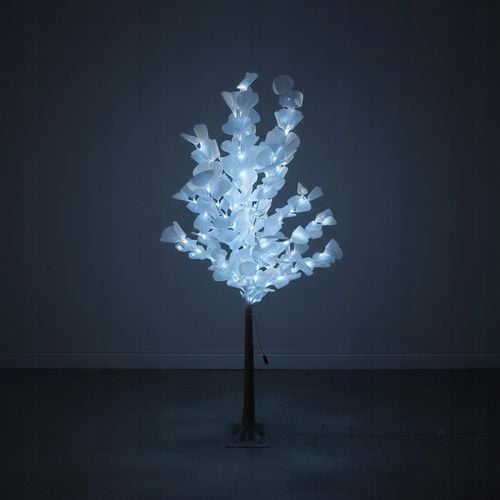 Drzewko Świąteczne Ozdobne Świecące LED BRZOZA 150 cm Lampki Białe Zimne na Arena.pl