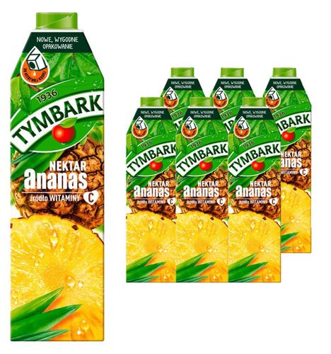 Tymbark Nektar ananas 1 l x6 sztuk na Arena.pl