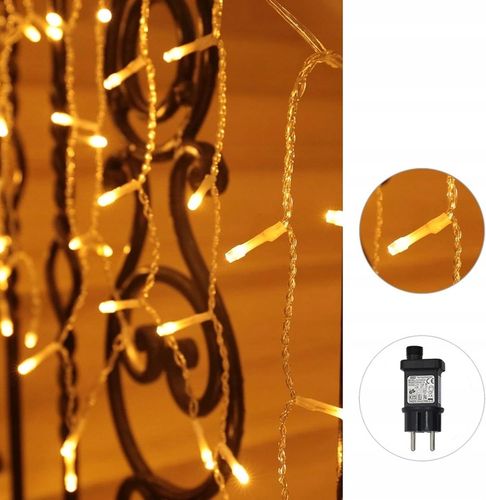 ŁAŃCUCH ŚWIETLNY 5 M, KURTYNA ŚWIETLNA LED, DO UŻYTKU WEWNĄTRZ I NA IMPREZĘ na Arena.pl