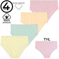 MAJTKI DAMSKIE FIGI bawełniane maxi bikini 4-Pak M mix kolor Moraj