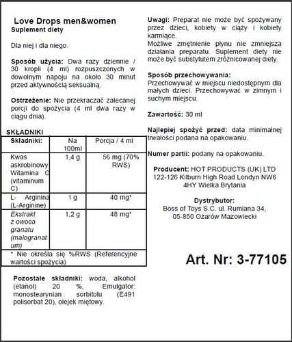 supl.diety love drops (m+w) 30ml na Arena.pl