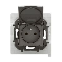 NOWE NILOE - GN 2P+Z Z PRZESŁONĄ IP44 ZACISKI AUTOMATYCZNE 16A-250V~ STALOWE - Legrand NP3108MG