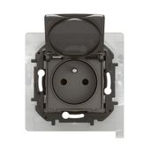 NOWE NILOE - GN 2P+Z Z PRZESŁONĄ IP44 ZACISKI AUTOMATYCZNE 16A-250V~ STALOWE - Legrand NP3108MG