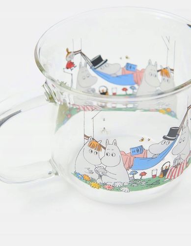 Kubek muminki przezroczysty szklany 300 ml kolorowy kubeczek na Arena.pl