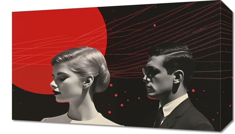 Obraz 50x30cm Futurystyczne Retro Szykany zdjęcie 1