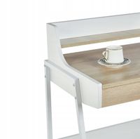 biurko b14-fx dąb sonoma/białe