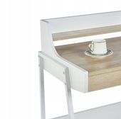 biurko b14-fx dąb sonoma/białe