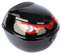 Kufer Motocyklowy Bagażnik Centralny Odblaskowy na Skuter Motocykl