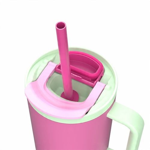Kubek termiczny ze słomką Kambukka RIO 950 ml – Bubblegum Mint, BPA Free na Arena.pl