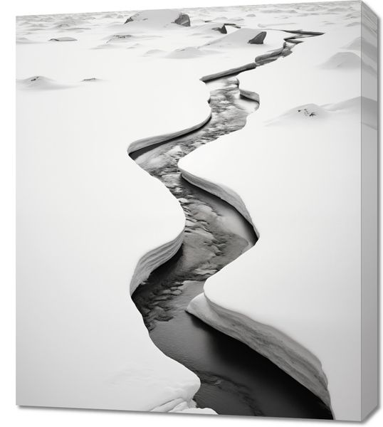 Obraz 60x70cm Szczeliny Mrozu zdjęcie 1