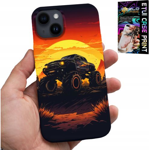 ETUI DO IPHONE 14 PLUS - MONSTERTRUCK, CIĘŻARÓWKA, WZORY + SZKŁO na Arena.pl