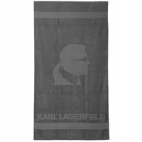 KARL LAGERFELD TOWEL KL18TW01 GREY DUŻY RĘCZNIK PLAŻOWY SZARY