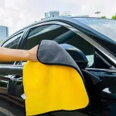 Dwukolorowe dwustronne ręczniki do mycia i czyszczenia auta 3x2 szt.