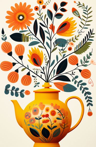 Plakat 53x81cm Bujna Herbata zdjęcie 1