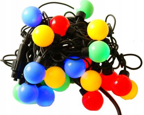 LAMPKI CHOINKOWE KULE DUŻE 10 led lampiony bombki z łączeniem kolorowe 5 cm na Arena.pl