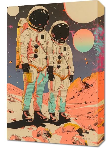 Obraz 40x60cm Astrounauci Kosmonauci zdjęcie 1
