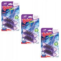 3 x KOSTKA DO WC 4w1 TYTAN VIOLET WATER 2x40g