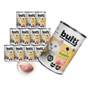 KARMA MOKRA DLA KOTA BULTI Puszka mielonka z indykiem ZESTAW 12x400g