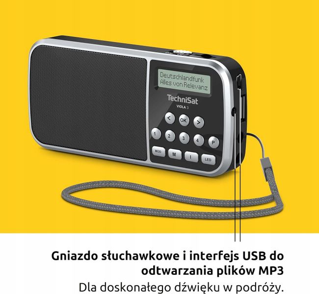 Radio sieciowo-bateryjne DAB+, FM TechniSat VIOLA 3 zdjęcie 9