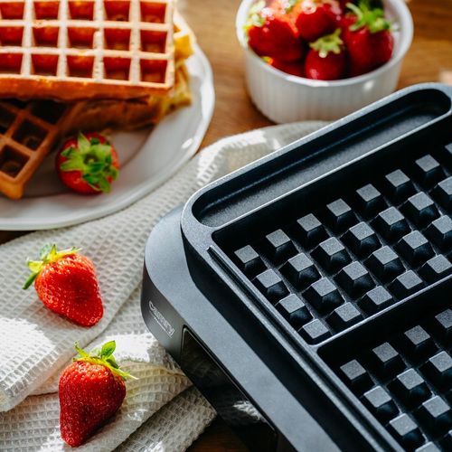 GOFROWNICA 2200W na 2 gofry XXL Timer Głębokie płyty Regulacja na Arena.pl