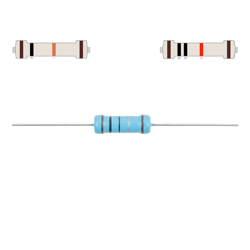 Rezystor 10 KOhm tolerancja 1% precyzyjny moc 3W 10K 5x16mm metalizowany na Arena.pl