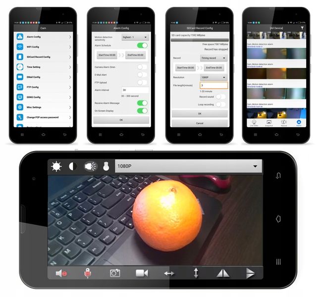 UKRYTA MINI MAŁA KAMERA IP WiFi DETEKCJA FULL HD SZPIEGOWSKA ANDROID IOS zdjęcie 3