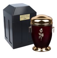 Zestaw pogrzebowy urna z ochronnym pojemnikiem Róża/Nisza/Plakietka