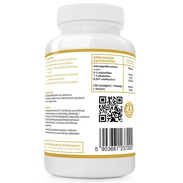 Alto Pharma suplement diety Ashwagandha 120 kapsułek EXTRACT zdjęcie 2