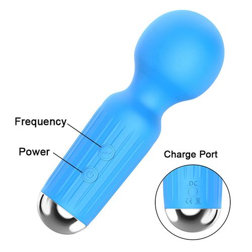 stymulator rechargeable mini masager usb 20 functions   blue na Arena.pl