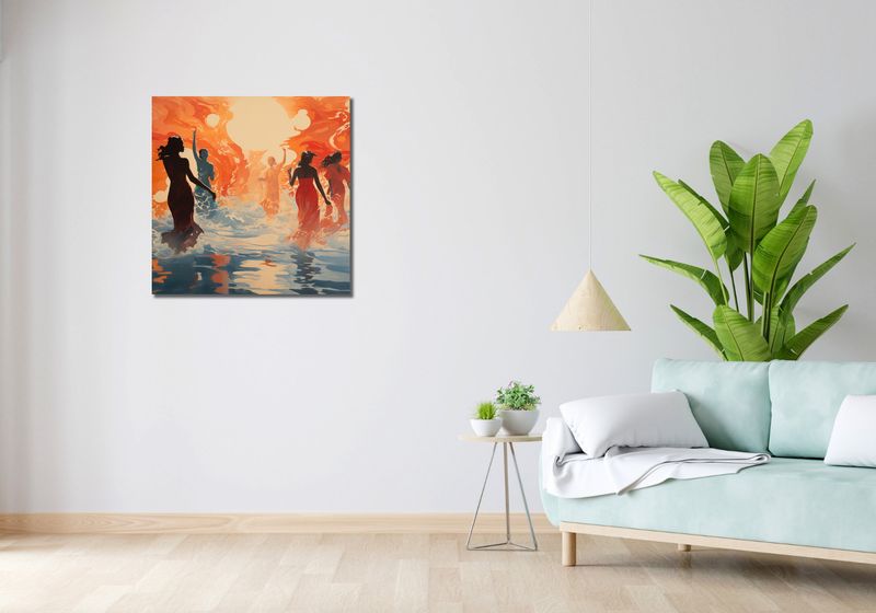 Obraz 70x70cm Taneczny Żar zdjęcie 2