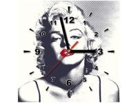 30X30CM ZEGAR ŚCIENNY PORTRET MARILYN MONROE OBRAZ MALOWANE