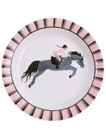 Talerzyki papierowe Koń Wyścigowy konik kucyk jazda konna 23 cm 10 szt.