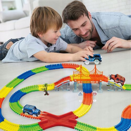 TOR WYGINANY MAGICZNY DLA DZIECI ŚWIECĄCE AUTA SAMOCHODZIKI 360 EL KOLEJKA na Arena.pl