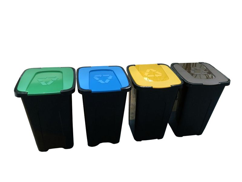 Zestaw koszy do segregacji śmieci Sortix 4x50L zdjęcie 1