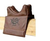 Podpórka pod karabin wykonana ze skóry łosia