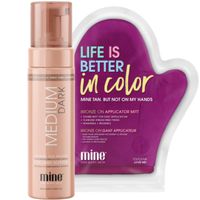 MineTan Medium Dark Pianka Samoopalająca 200ml + Rękawica