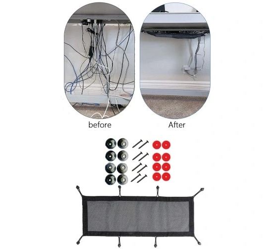 UCHWYT ORGANIZER KLIPS DO KABLI SAMOPRZYLEPNY X100 zdjęcie 3