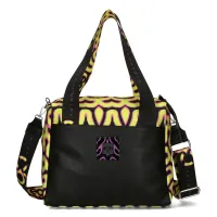 torebka damska pojemna na ramię a4 wzorzysta ego