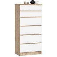 Komoda do sypialni, pokoju, 6 szuflad, STILO, 60x40x130 cm | TYLETEGOTU
