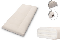 Materac 90x200 z lateksem - Pascall Futon Medium Duo Latex - Ecru