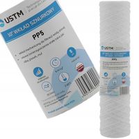 FILTR DO WODY WKŁAD SZNURKOWY 10" FILTRACJA 5 MIKRON PP5M 9 SZTUK USTM