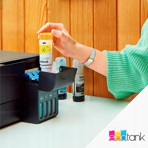 Urządzenie DRUKARKA EPSON EcoTank Tani Druk KOLOR WiFi SMART USB + TUSZE na Arena.pl