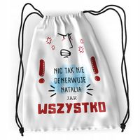 Plecak Dla Natalii Sportowy Szkolny Worek Torba Z Nadrukiem Ze Zdjęciem