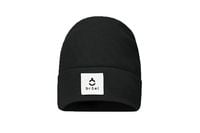 BROEL WERIDIANA czapka prążkowana w wywinięciem czarna 52-54