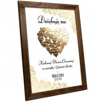 PODZIĘKOWANIE Z OKAZJI KOMUNII DLA CHRZESTNYCH RAMKA DZIADKÓW BABCI PREZENT