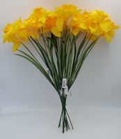 kwiat żonkil 2 łodygi z dwoma kwiatami  63 cm -  12 szt.   M93144