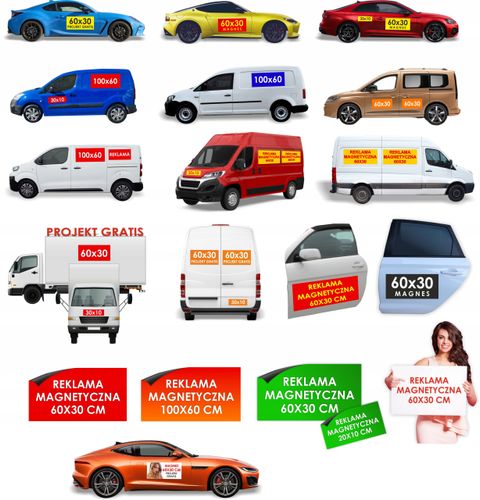 Reklama Naklejka na samochód dużo wzorów AUTO SERWIS na Arena.pl