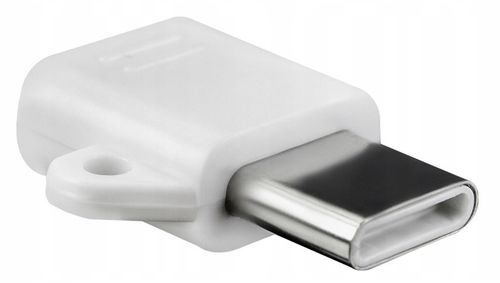Biały Adapter OTG Micro USB do USB-C 3.1 Typ C na Arena.pl