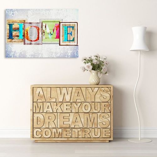 Obraz na płótnie - Canvas, Napis home 80x60 na Arena.pl