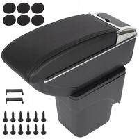 Podłokietnik Samochodowy ze Schowkiem Czarny do Ford Focus 2004-2011 MK2